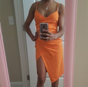 Pretty little thing orange dress
